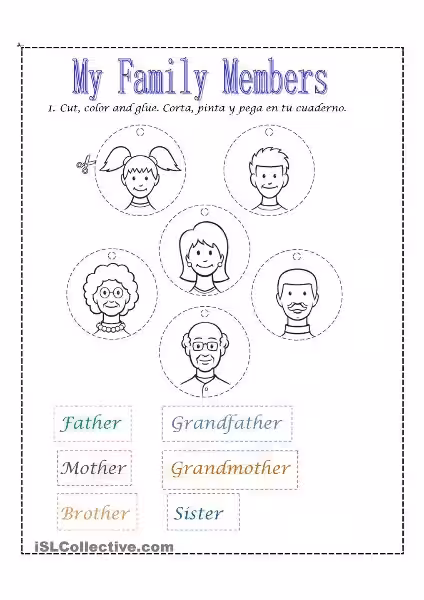 actividades-sobre-los-miembros-de-la-familia-en-ingles