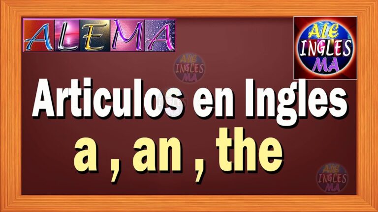 articulo determinado the en ingles