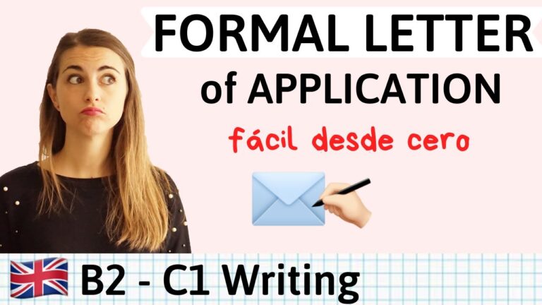 como hacer una carta formal en ingles