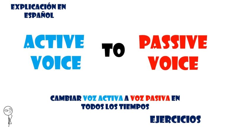 convertidor de voz pasiva a voz activa en ingles