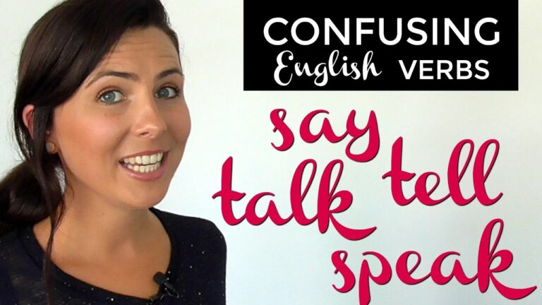 diferencia entre say speak talk tell